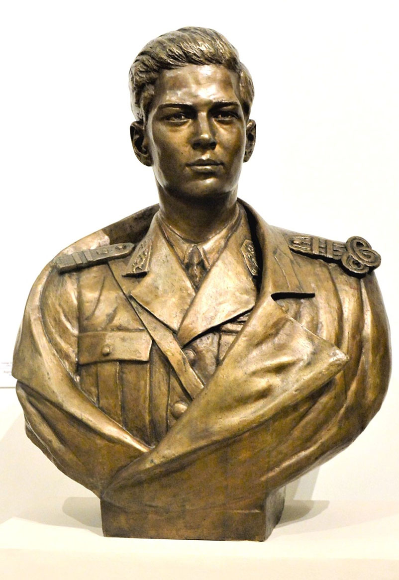 George Leonida (1892-1942), Regele Mihai, bronz (patrimoniu MNAR)