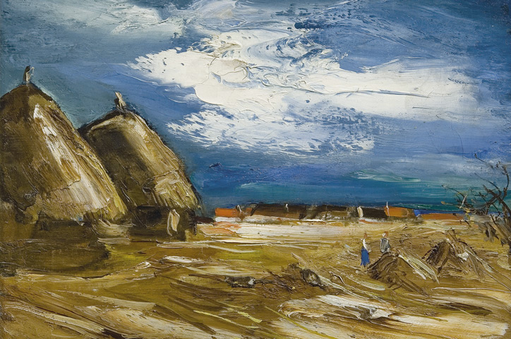Vlaminck - Peisaj cu căpiţe